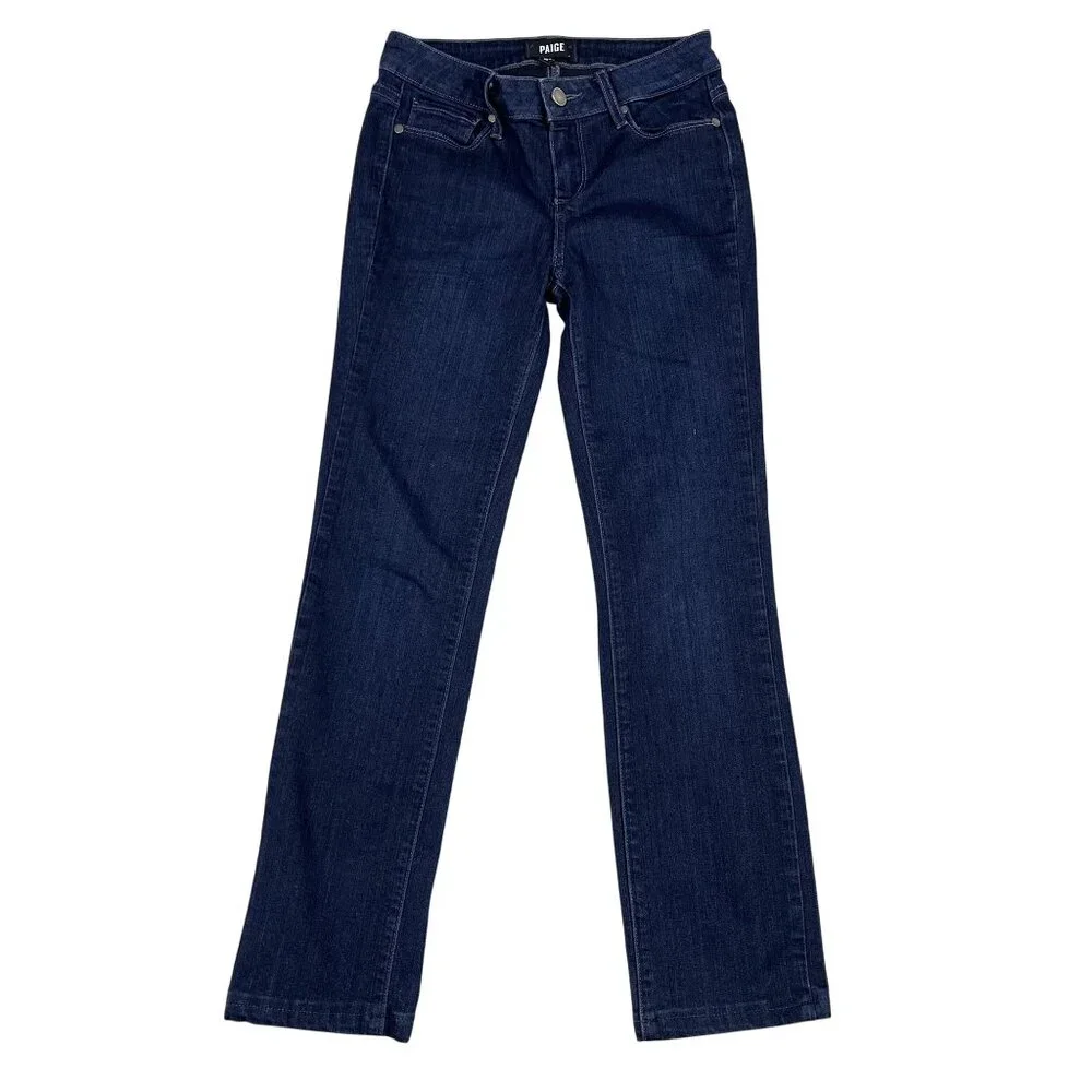 Paige Skyline Straight Dalton Dark‎ Wash Jeans Sz 26